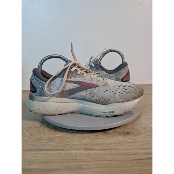 Brooks Ghost 16 Women's Running Shoes 8 1204071B006 Sneaker Gray Pink Athletic - Picture 8 of 11